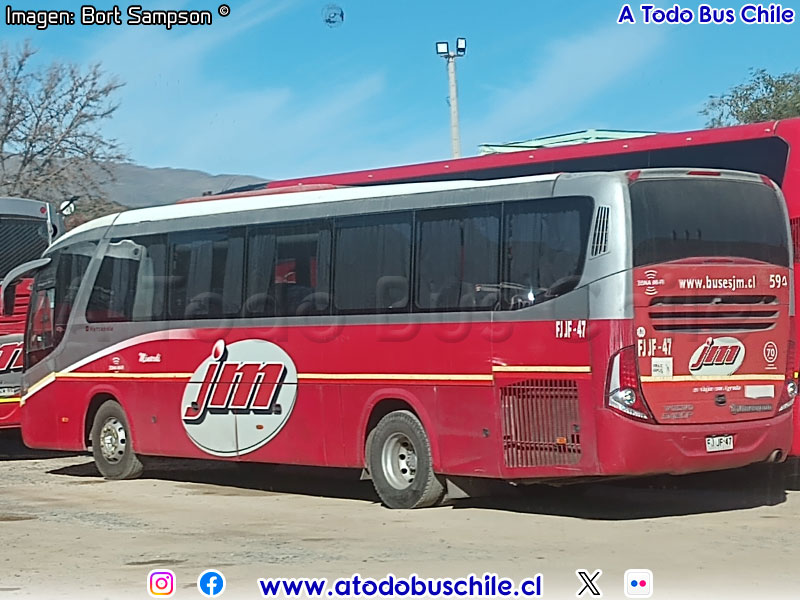 Marcopolo Viaggio G7 900 / Volvo B-420R Euro5 / Buses JM (Al servicio de CODELCO División Andina)