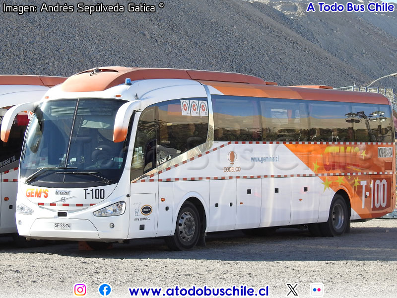 Irizar i6 3.70 / Volvo B-420R Euro5 / Géminis (Al servicio de CODELCO División Norte)