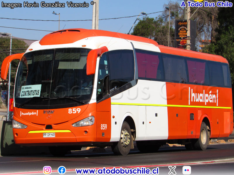 Irizar i6 3.70 / Mercedes Benz O-500RS-1936 BlueTec5 / Buses Hualpén