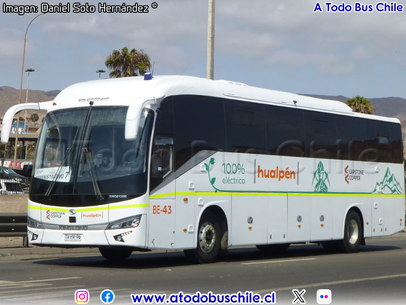King Long XMQ6130E / Buses Hualpén (Al servicio de Capstone Copper Chile S.A.)