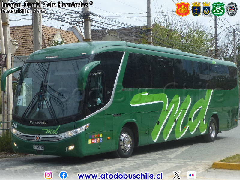 Marcopolo Viaggio G7 1050 / Mercedes Benz O-500RS-1936 BlueTec5 / Meneses y Díaz MD