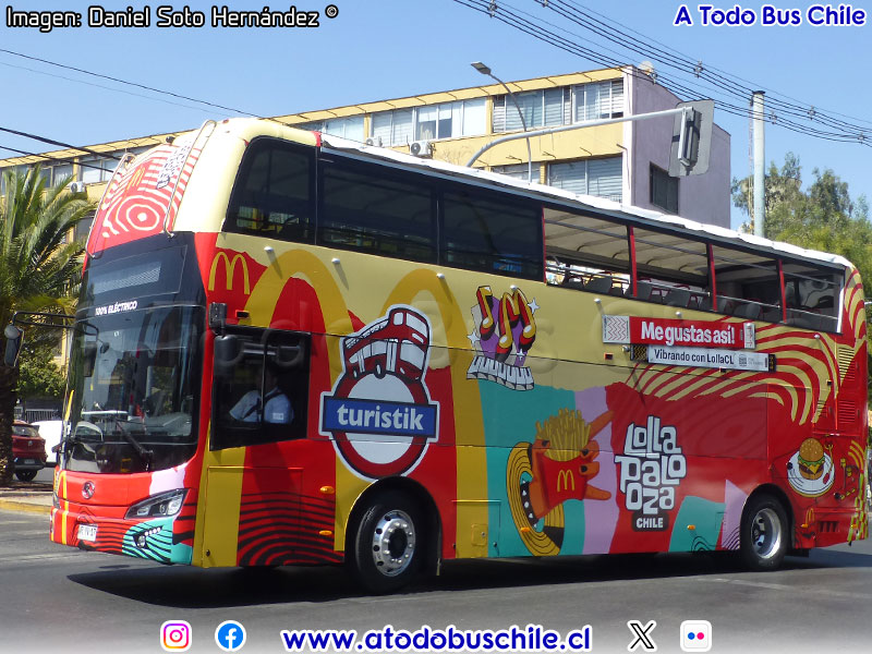 King Long XMQ6108GS Eléctrico / Turistik (Al servicio de Lollapalooza 2026)