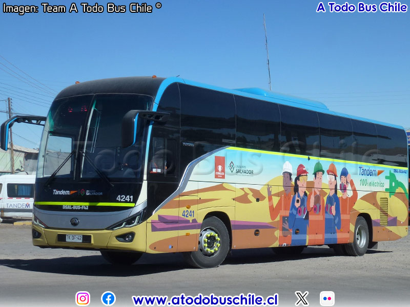 Yutong T132BEV / Tandem (Al servicio de CODELCO División El Salvador)