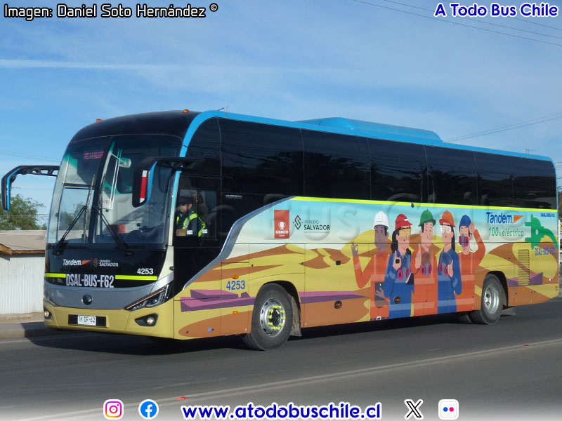 Yutong T132BEV / Tandem (Al servicio de CODELCO División El Salvador)