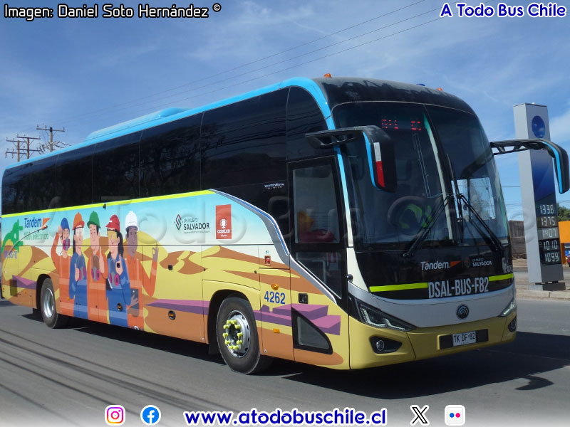 Yutong T132BEV / Tandem (Al servicio de CODELCO División El Salvador)