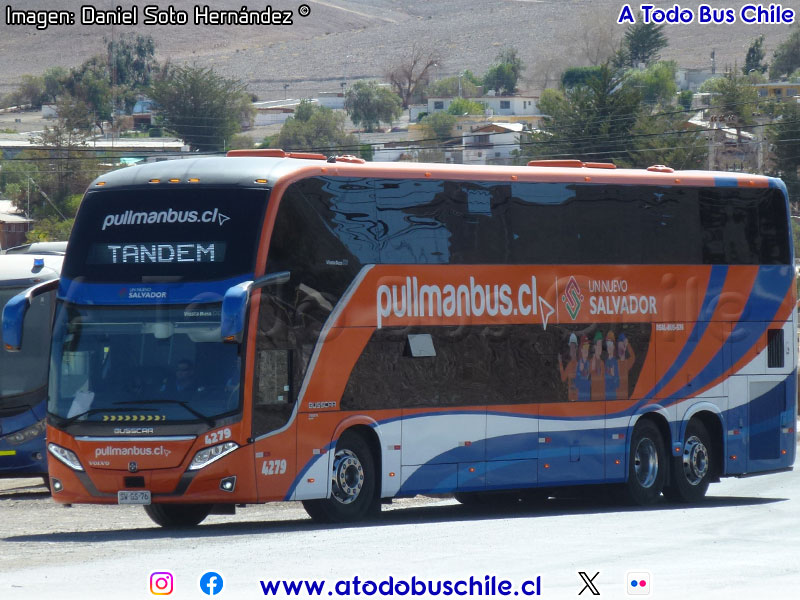 Busscar Vissta Buss DD / Volvo B-450R Euro5 / Tandem (Al servicio de CODELCO División El Salvador)