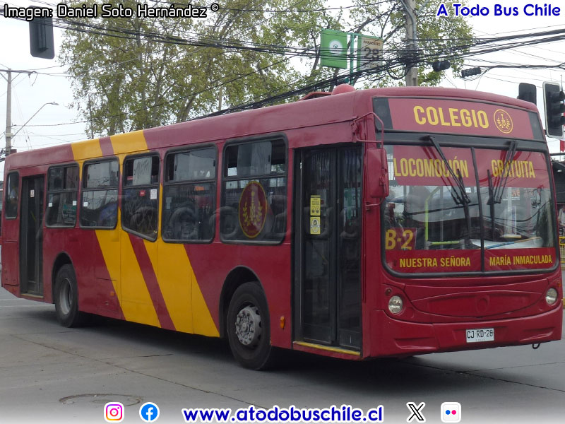 Induscar Caio Mondego H / Mercedes Benz O-500U-1726 / Colegio María Inmaculada (El Bosque - Santiago)