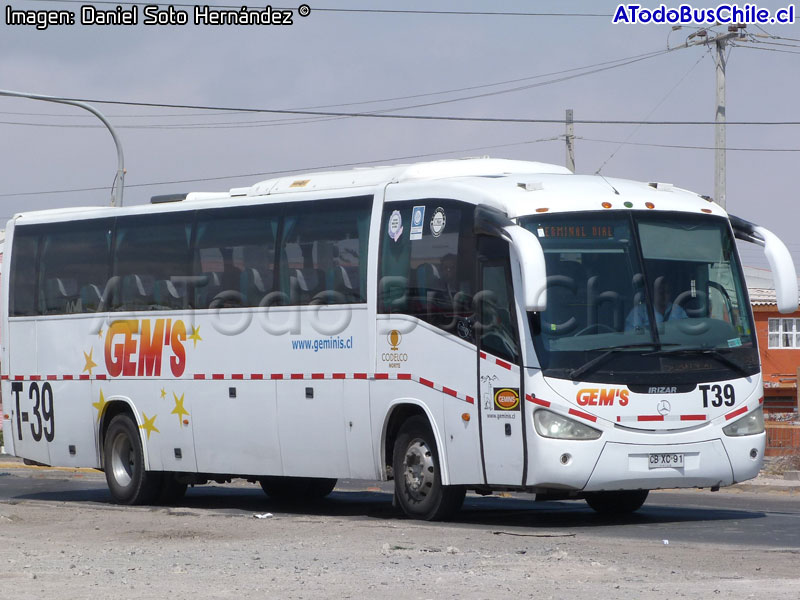Irizar Century III 3.40 / Mercedes Benz O-500RS-1836 / Géminis (Al servicio de CODELCO División Norte)