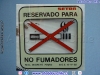 Advertencia de Sector Reservado No Fumadores Kässbohrer Setra (1990)